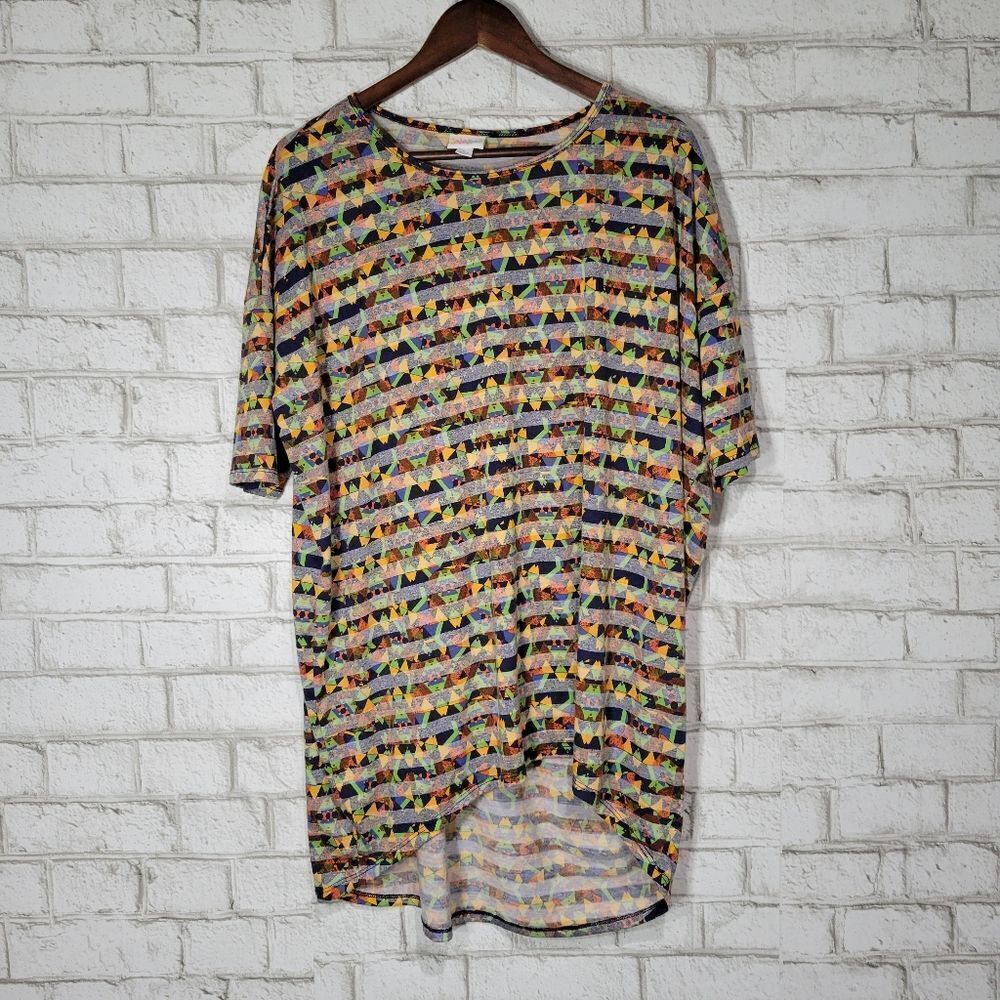 LuLaRoe colorful printed tee